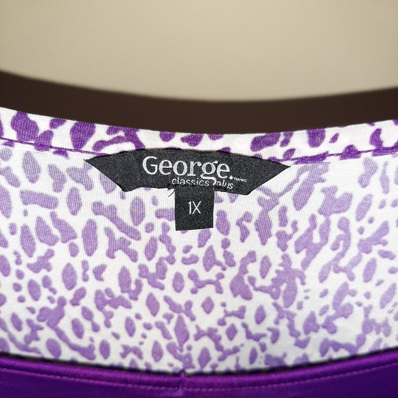 George Purle Blouse with ties. Size XL - Picture 2 of 4